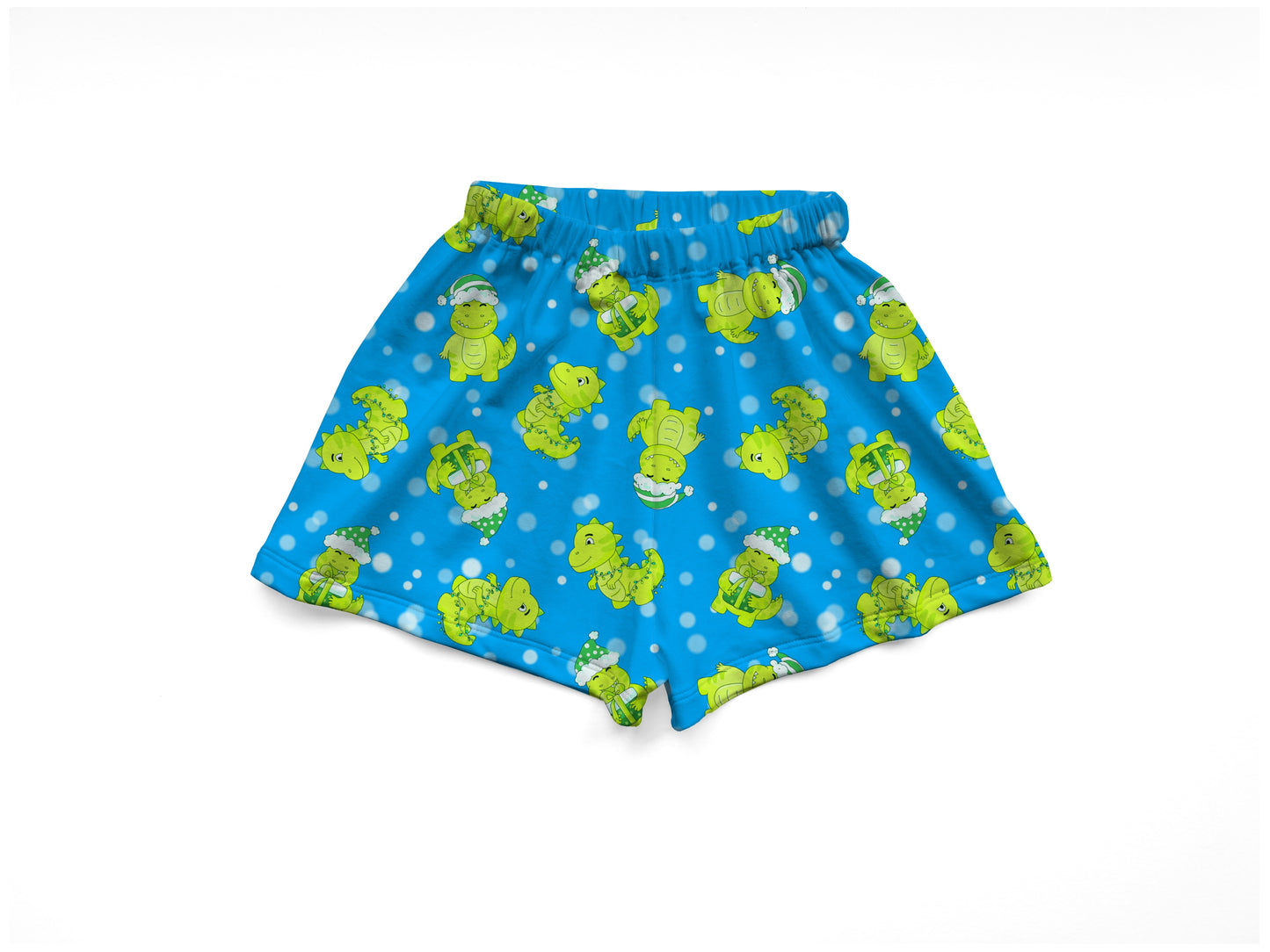 BLUE DINO CHRISTMAS - FLOW SHORTS