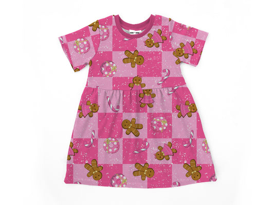 GINGERBREAD PINK - CHERIE DRESS