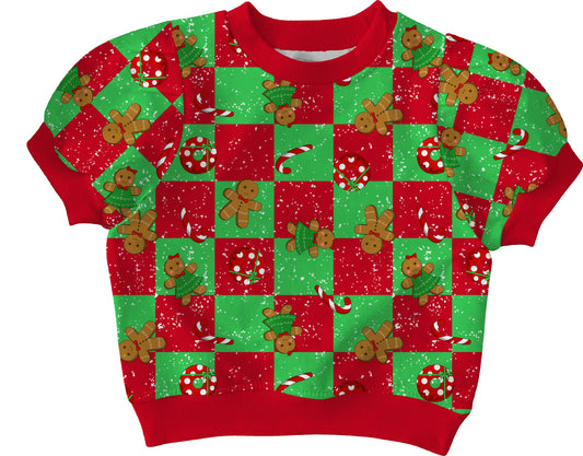 GINGERBREAD RED/GREEN - ARIA TOP