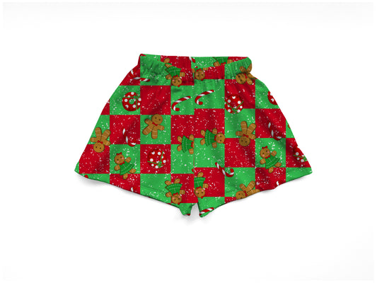 GINGERBREAD RED/GREEN - FLOW SHORTS